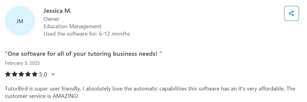 TutorBird pricing