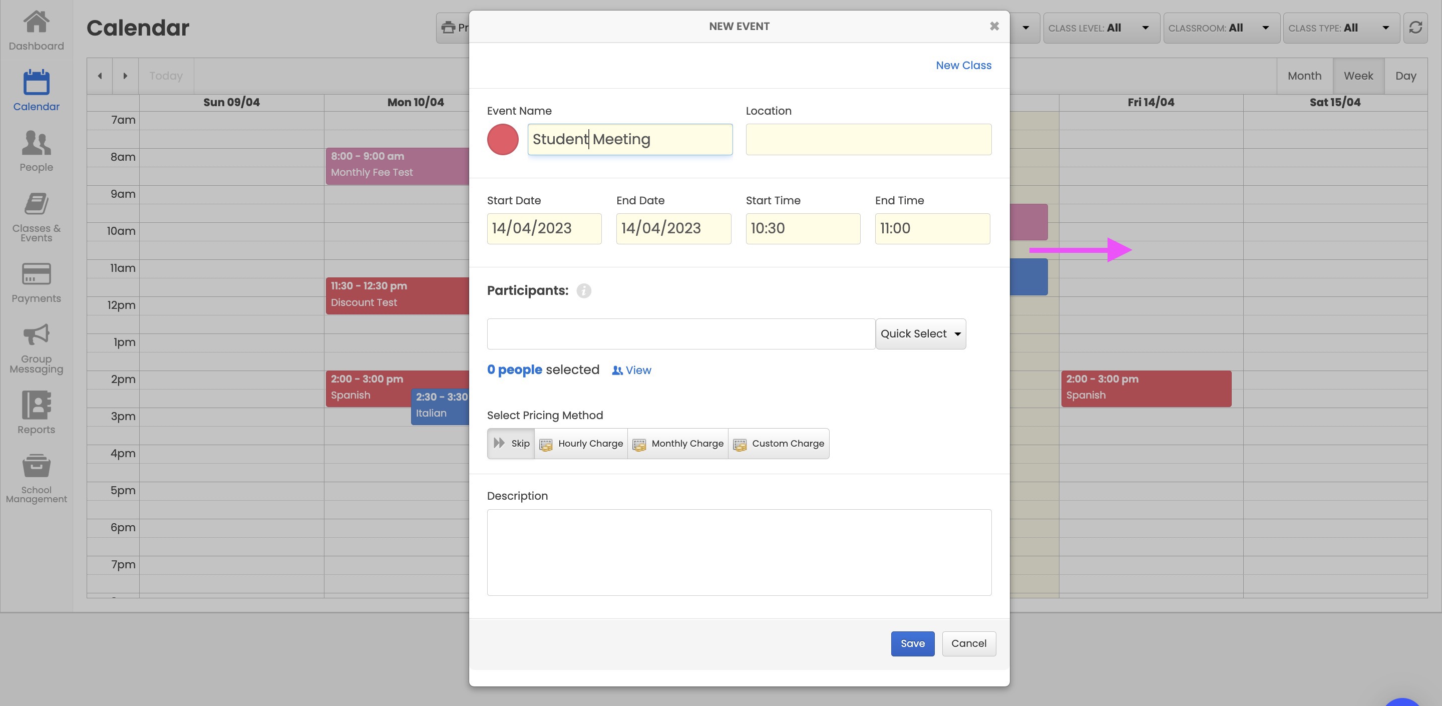 Calendar Updates
