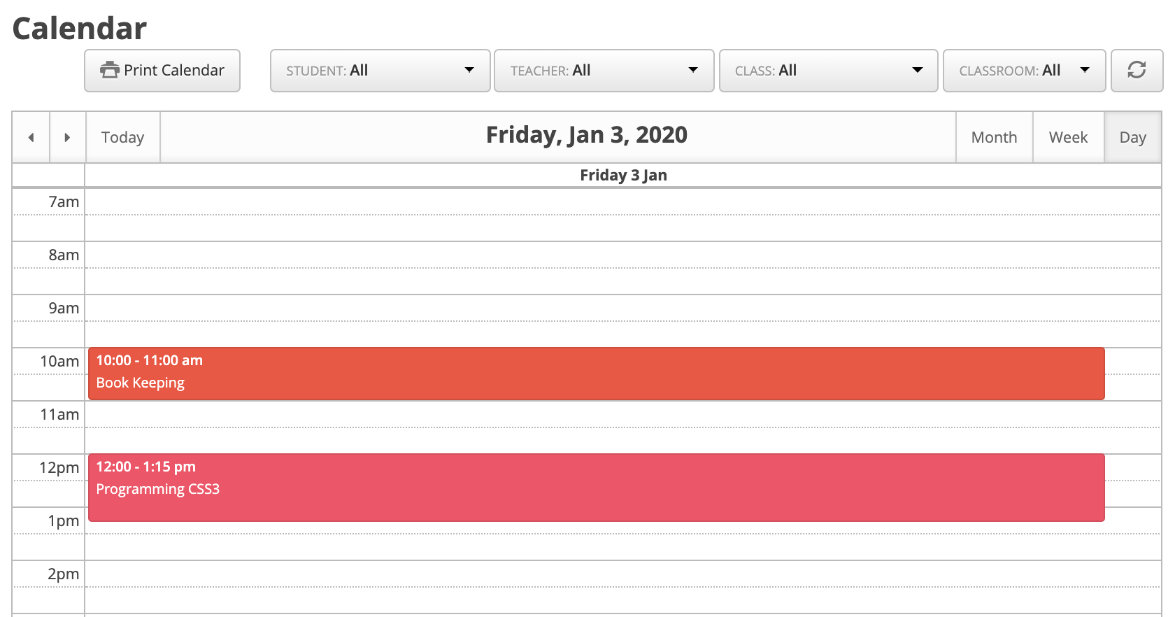 Calendar